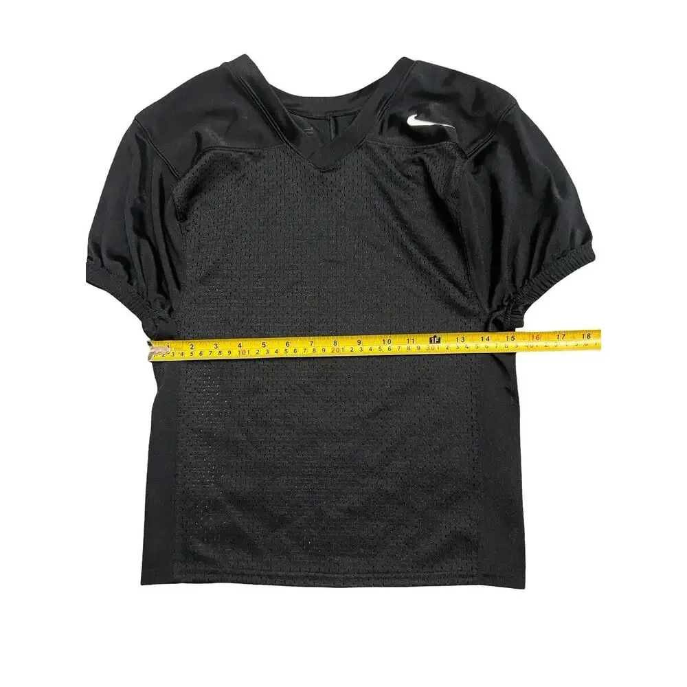 Nike Pro Combat Youth Football Practice Jersey Black Padded Mesh Size M